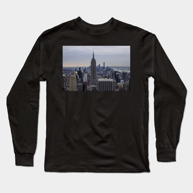 Empire State Building, New York, New York, USA Long Sleeve T-Shirt by VickiWalsh